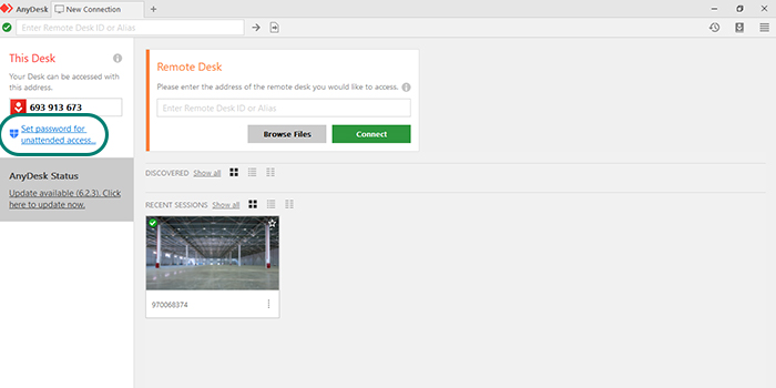 تعریف رمزعبور(Password) بر روی نرم افزار AnyDesk