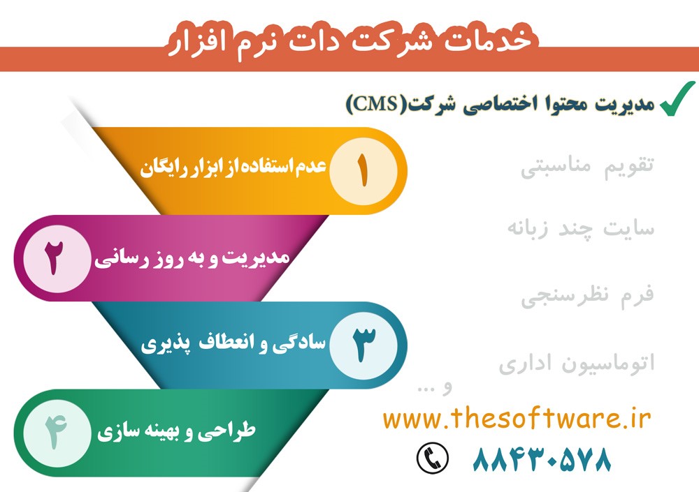 cms اختصاصی دات نرم افزار cms اختصاصی دات نرم افزار