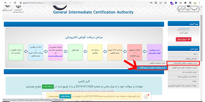 انتخاب CSR