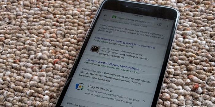 جستجوی گوگل هنگام اشاره به نام کاربر در اینترنت به او ایمیل ارسال می کند