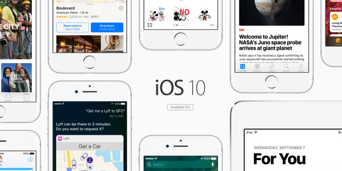 نسخه نهایی iOS 10 رسما منتشر شد