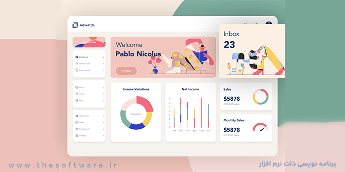 راهنمای کامل طراحی داشبورد مدیریتی، اصول UI و UX برای پنل‌ ها